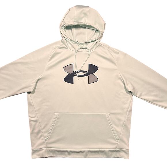 Under Armour Pale Green Blue Logo Loose Fit Pullover Hoodie Womens Size XXL - Picture 3 of 9
